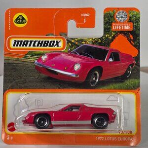 Matchbox 1972 Lotus Europa Die-Cast Car No. 93/100 Red Metal Parts Lifetime Desi